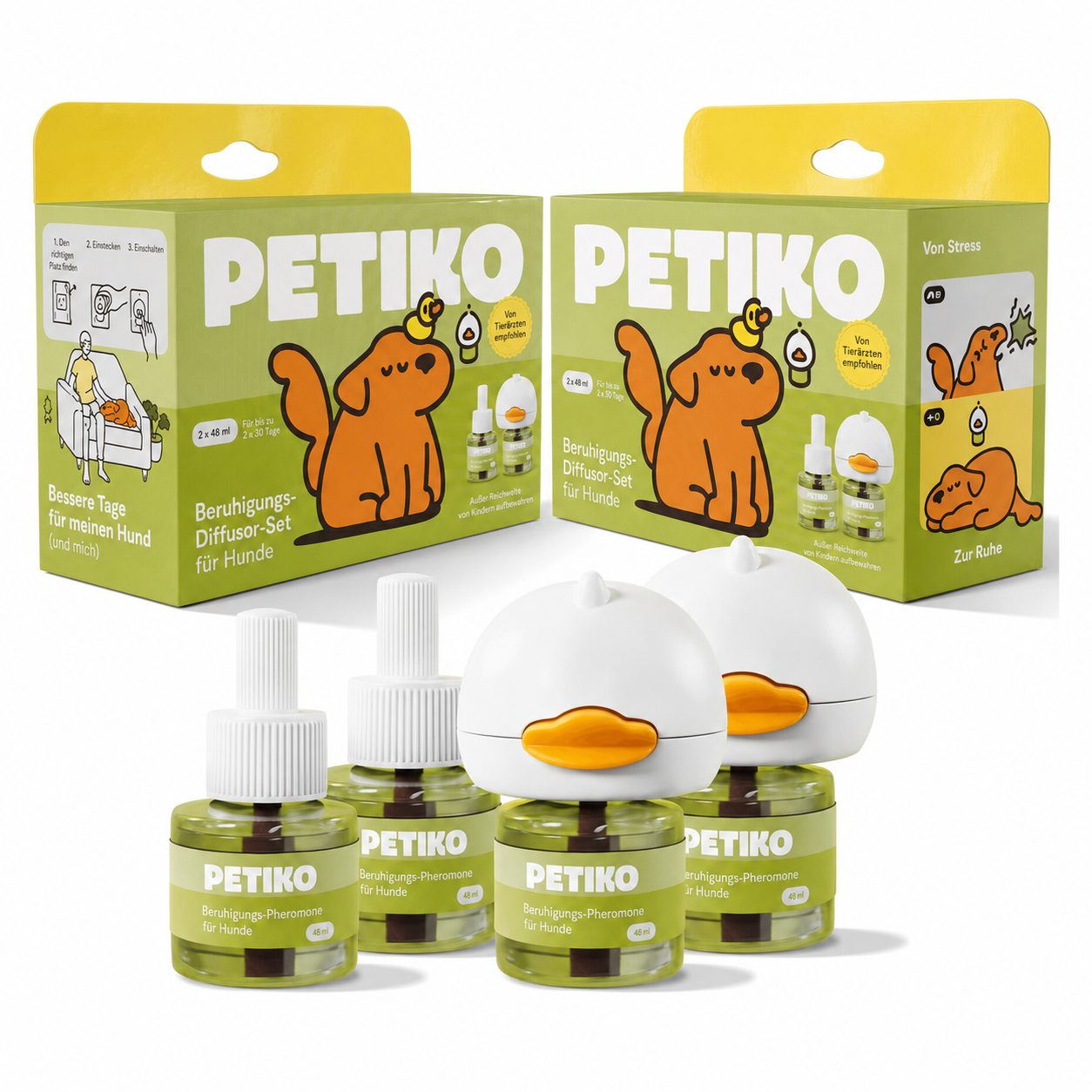 Beruhigungs-Diffuser-Set für Hunde