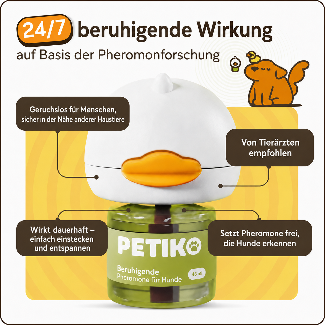 Beruhigungs-Diffuser-Set für Hunde