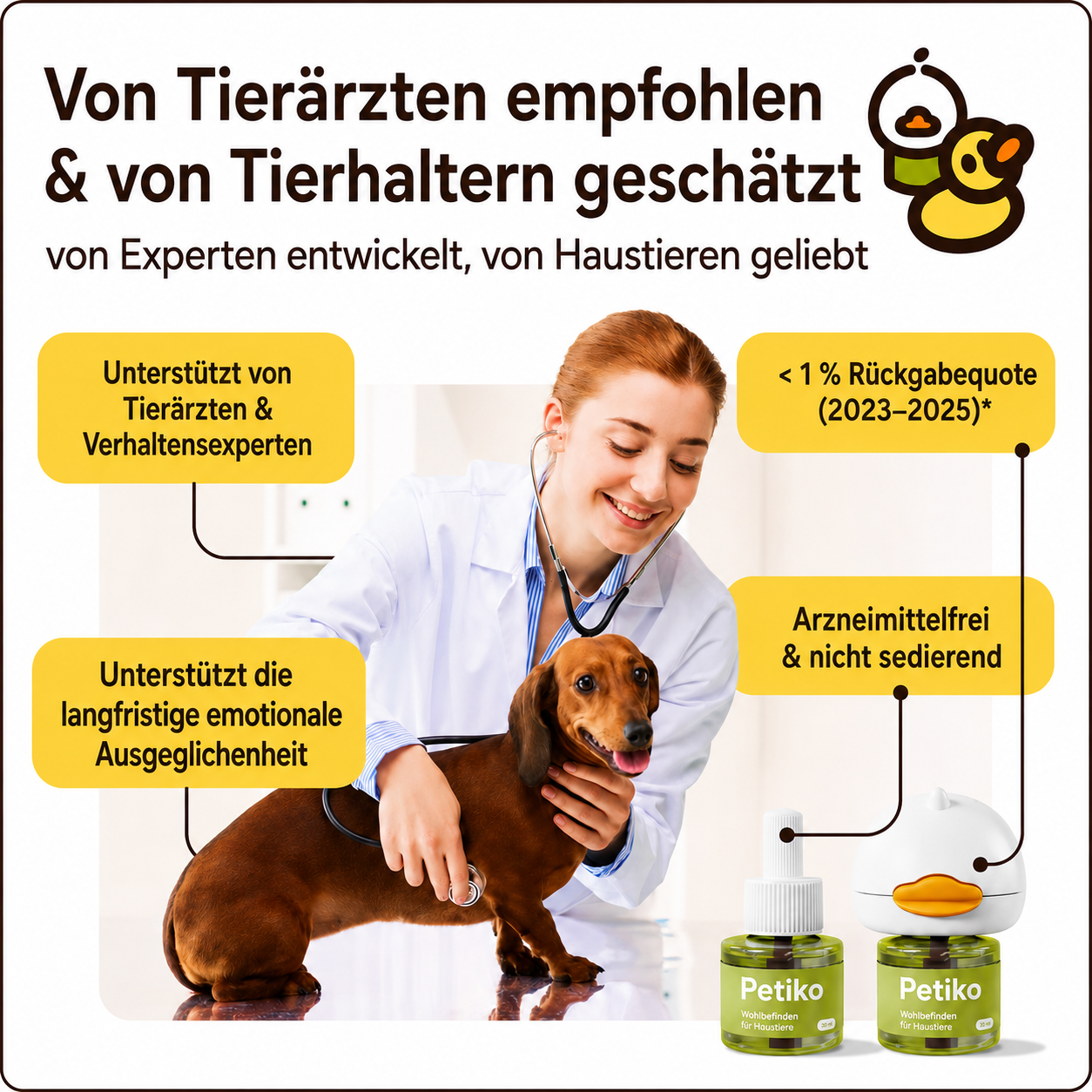 Beruhigungs-Diffuser-Set für Hunde