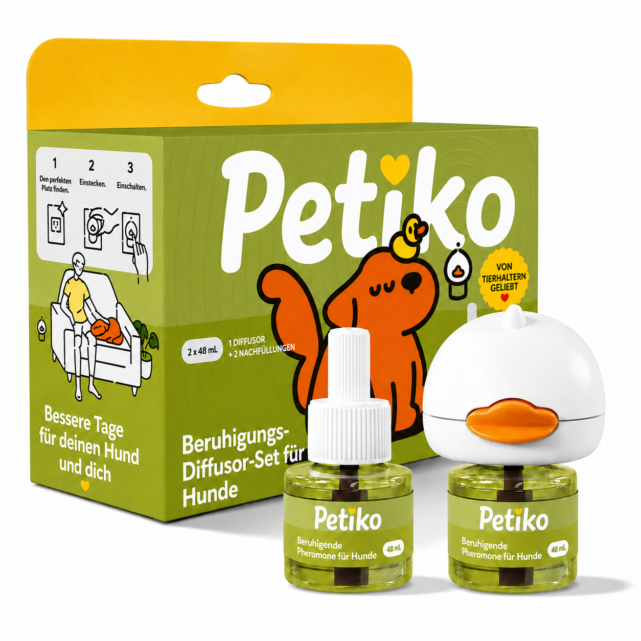 Beruhigungs-Diffuser-Set für Hunde